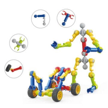 CAB Toys Gradbeni komplet Skeleton 70 delni set