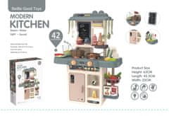 CAB Toys Otroška interaktivna kuhinja 42 enot - siva