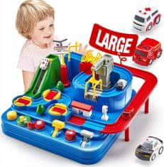 CAB Toys Mini avto steza za otroke - modra igralna dirkališče