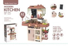 CAB Toys Otroška interaktivna kuhinja 42 enot - rjava