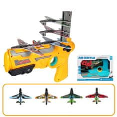 CAB Toys Igrača letalo katapult z ročnim upravljanjem (1x katapult, 4x letalo)