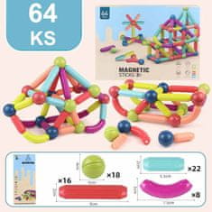 CAB Toys Magnetni komplet za otroke - 64 kos