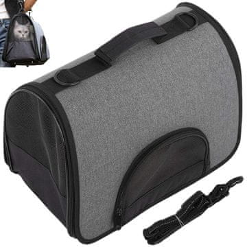Ljubki dom Transportna torba za psa/mačko CASEBAG siva