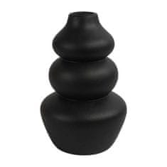 Ljubki dom Črna keramična vaza CAIRN 22 cm
