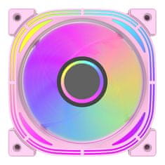 darkFlash ARGB komplet računalniških ventilatorjev Darkflash INF24 5v1 (roza)