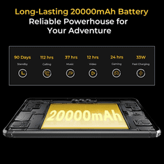 Oukitel RT8 Robusten tablični računalnikt, 11-palčni zaslon, zmogljiva 20000mAh baterija, 48MP Sony kamera