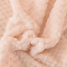 HOME & MARKER® Posteljnina, Posteljne prevleke, Topla posteljnina, Pliš posteljnina ( 1x prevleka za odejo + 1 x prevleka za vzmetnico + 2 x prevleka za vzglavnik, Bež/Siva)| FLEECEDREAM