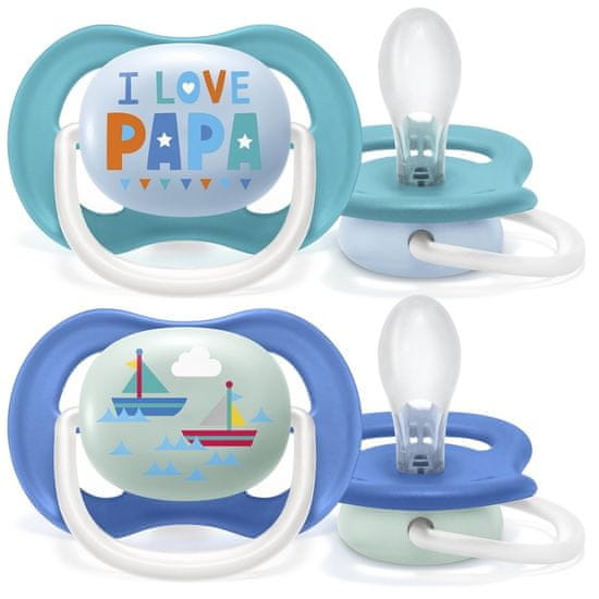 Philips Avent Ultra air tekstovna plenica 6-18m, deček, 2 kosa
