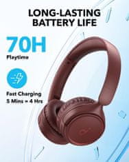 Anker Soundcore H30i naglavne Bluetooth slušalke, rdeče