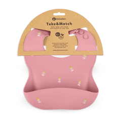 Petite&Mars PETITE&amp;MARS silikonski slinček Take&amp;Match Rose Princesses 6m+