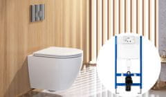REA Tipka za pritisk H za sistem za predstensko vgradnjo WC Chrome