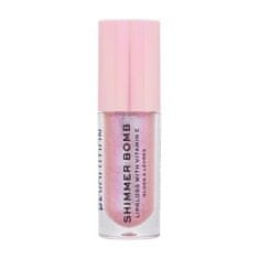 Makeup Revolution Shimmer Bomb izjemno bleščeč glos za ustnice 4.5 ml Odtenek sparkle pink