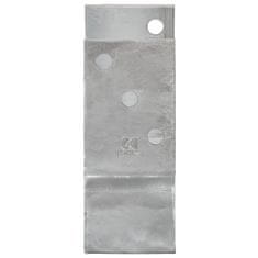 Vidaxl Ograjno sidro 2 kosa srebrno 14x6x15 cm pocinkano jeklo