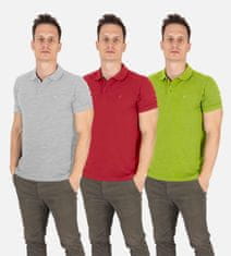 PANTONECLO Polo majica za moške 3 kosi v paketu, L