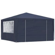 Vidaxl Profesionalen vrtni šotor s stranicami 4x4 m moder 90 g/m²