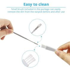 Netscroll Popolni 7-delni set različnih pripomočkov za varno čiščenje ušes, set za odstranjevanje ušesnega masla s čistilno krtačko in škatlo za shranjevanje, EarCleaningKit