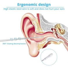 Netscroll 7-delni set s priborom za varno čiščenje ušes 1+1 GRATIS, EarCleaningKit
