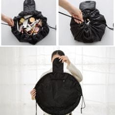 Mormark Kozmetična torbica, Toaletna torbica, Torbica za ličila, Vodoodporna (Črna, 53 x 53 cm) | GLAMSY