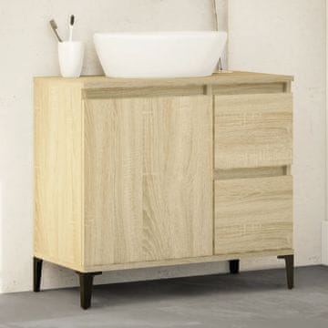 Vidaxl vidaXL Kopalniška omarica sonoma hrast 65x33x60 cm