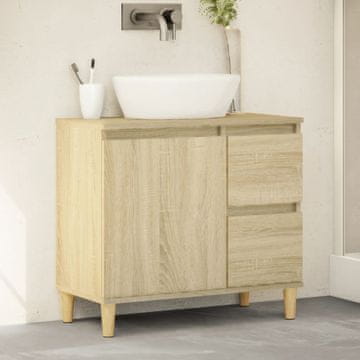 Vidaxl vidaXL Kopalniška omarica sonoma hrast 65x33x60 cm