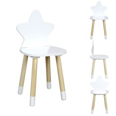 Ljubki dom Beli otroški stolček STAR