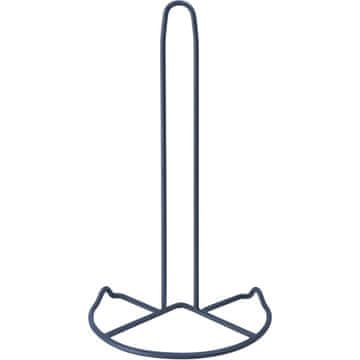 Ljubki dom Kovinsko stojalo za kuhinjske brisače PHIL, temno modro