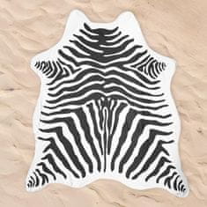 Ljubki dom Kopalna brisača ZEBRA, črno-bela