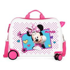 Jada Toys Otroški potovalni kovček na kolesih / otroški voziček MINNIE MOUSE Pink, 34L, 2399862