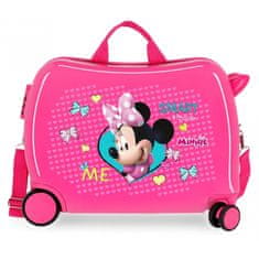 Jada Toys Otroški potovalni kovček na kolesih / otroški voziček MINNIE MOUSE Pink, 34L, 22398E1