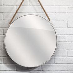 Ljubki dom Belo okroglo ogledalo MIRROR