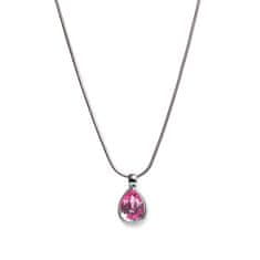 Oliver Weber Decentna ogrlica z roza kristali Swarovski 11022 209