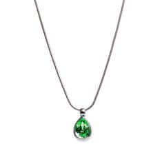 Oliver Weber Decentna ogrlica z zelenim kristalom Swarovski 11022 214