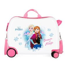 Jada Toys Otroški potovalni kovček na kolesih / otroški voziček DISNEY FROZEN Pink Magic, 34L, 4729861