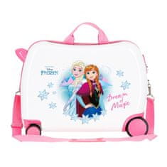 Jada Toys Otroški potovalni kovček na kolesih / otroški voziček DISNEY FROZEN Pink Magic, 34L, 4729861
