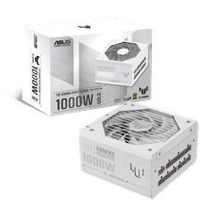ASUS TUF Gaming 1000W Gold White Edition napajalnik, modularni, 80 Plus Gold (90YE00S5-B0NA00)