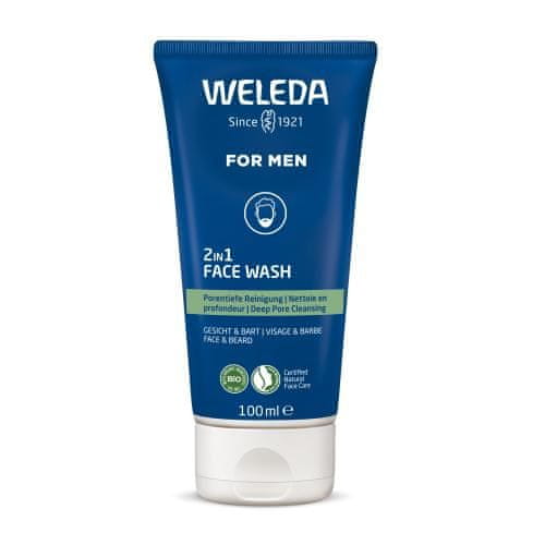Weleda For Men 2in1 Face Wash čistilni gel za obraz in brado za moške