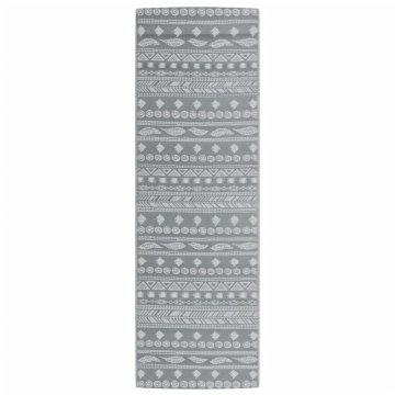 Vidaxl Zunanja preproga ARAKIL siva 80x250 cm PP
