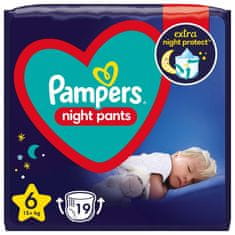 Pampers Nočne hlače za enkratno uporabo 6 (15 kg+) 19 kosov