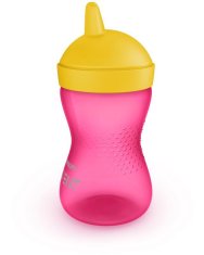 Philips Avent Grippy skodelica s trdim izlivom 300 ml deklica