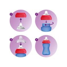 Philips Avent Grippy skodelica z mehkim izlivom 300 ml deček
