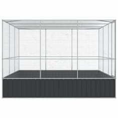 Vidaxl Voliera srebrna 311x307x212 cm jeklo