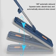 HOME & MARKER® Samoožemajoči mop za čiščenje tal, Čistilec tal, Mop (1x Mop + 2x Krpa) | SVEEPA