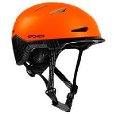Spokey DOWNTOWN BMX kolesarska čelada, IN-MOLD, 55-58 cm, oranžna