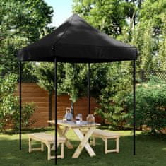 Vidaxl Zložljivi pop-up šotor za zabave črn 200x200x306 cm