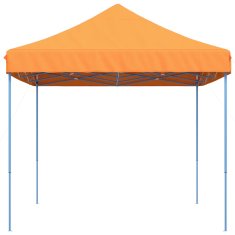 Vidaxl Zložljivi pop-up šotor za zabave oranžna 440x292x315 cm