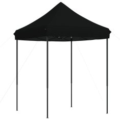 Vidaxl Zložljivi pop-up šotor za zabave črn 200x200x306 cm
