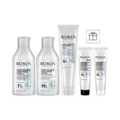 Redken Acidic Bonding Concentrate Set šampon 300 ml + balzam za lase 300 ml + nega brez izpiranja 150 ml + šampon 75 ml + balzam za lase 50 ml za ženske