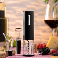 InnovaGoods Električni zamašek za ponovno polnjenje z dodatki za vino Corklux InnovaGoods 