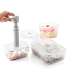 InnovaGoods Komplet 3 posod za vakuumsko pakiranje z ročno črpalko Vacse InnovaGoods 