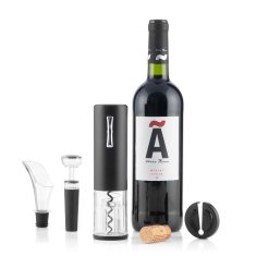 InnovaGoods Električni zamašek za ponovno polnjenje z dodatki za vino Corklux InnovaGoods 